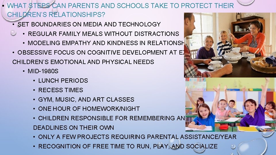  • WHAT STEPS CAN PARENTS AND SCHOOLS TAKE TO PROTECT THEIR CHILDREN’S RELATIONSHIPS?