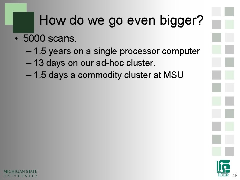 How do we go even bigger? • 5000 scans. – 1. 5 years on How do we go even bigger? • 5000 scans. – 1. 5 years on