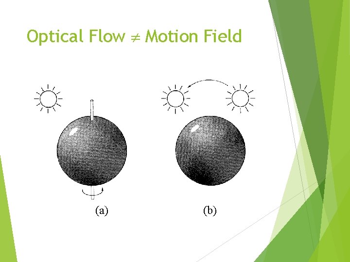 Optical Flow Motion Field (a) (b) 