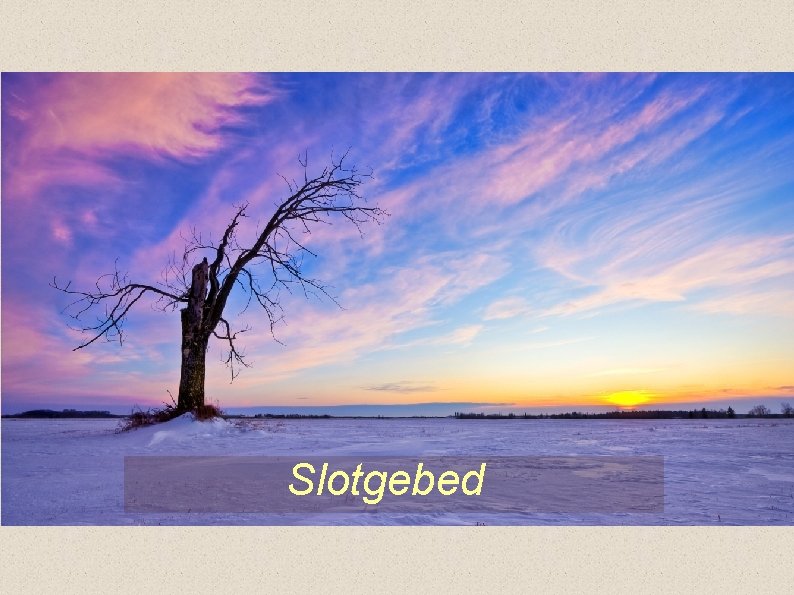 Slotgebed 