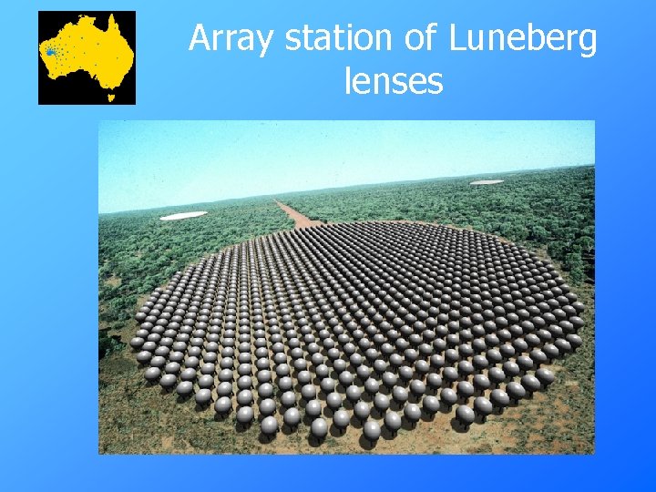 Array station of Luneberg lenses 