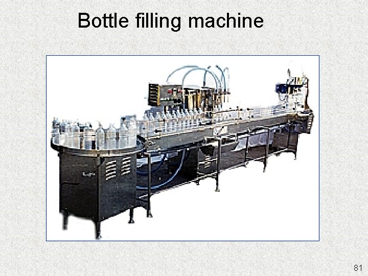 Bottle filling machine 81 