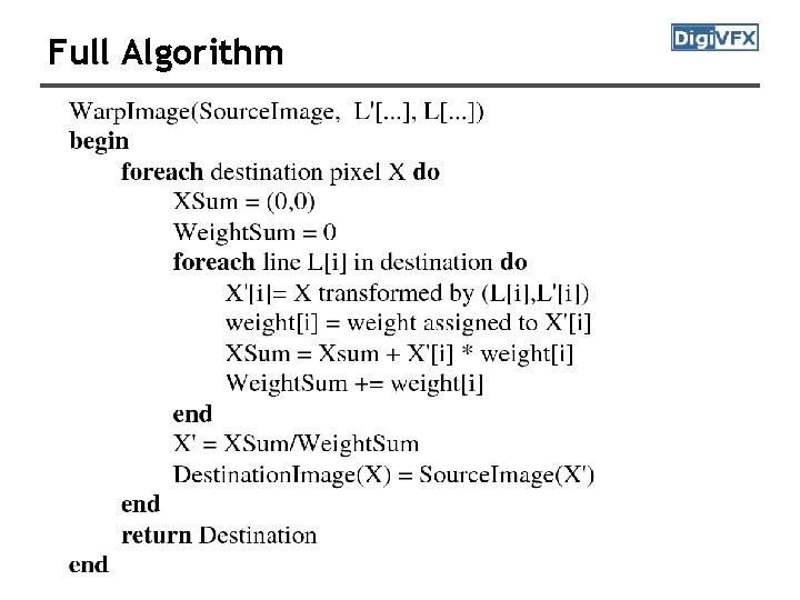 Full Algorithm 