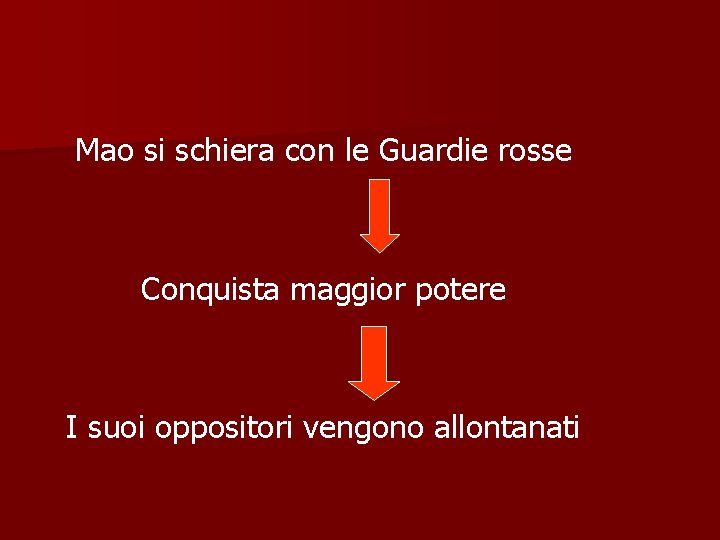 Mao si schiera con le Guardie rosse Conquista maggior potere I suoi oppositori vengono