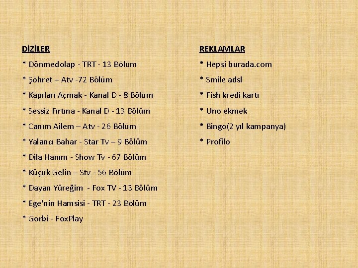 DİZİLER REKLAMLAR * Dönmedolap - TRT - 13 Bölüm * Hepsi burada. com *