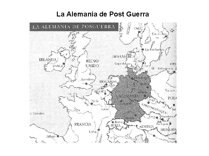 La Alemania de Post Guerra 