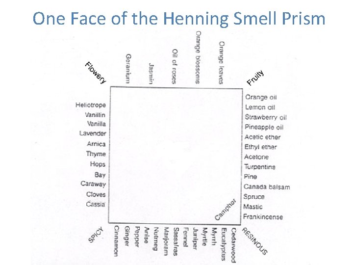 One Face of the Henning Smell Prism 