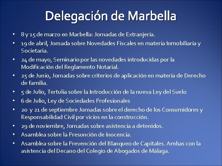 Delegación de Marbella • 8 y 15 de marzo en Marbella: Jornadas de Extranjería.