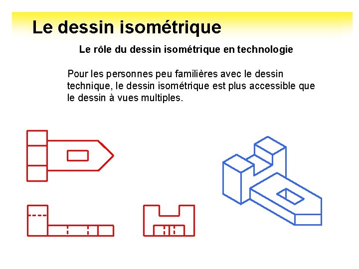 Le dessin isométrique Le rôle du dessin isométrique en technologie Pour les personnes peu