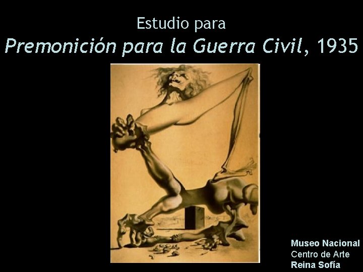 Estudio para Premonición para la Guerra Civil, 1935 Museo Nacional Centro de Arte Reina