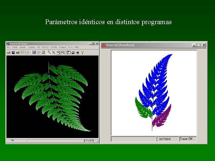 Parámetros idénticos en distintos programas 