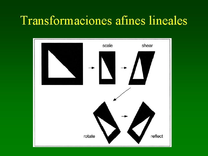 Transformaciones afines lineales 