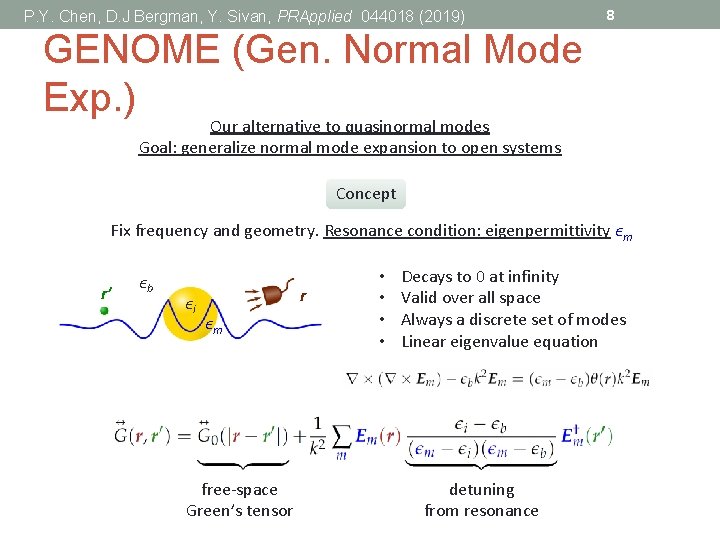 P. Y. Chen, D. J Bergman, Y. Sivan, PRApplied 044018 (2019) 8 GENOME (Gen.