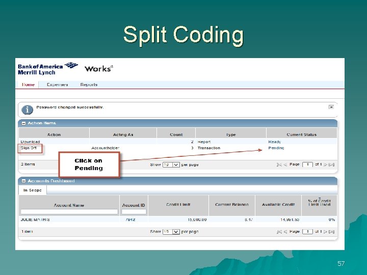 Split Coding 57 