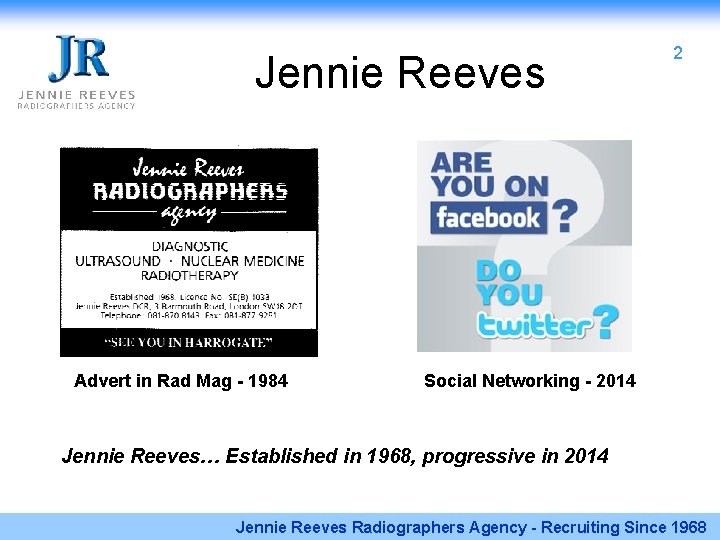 Jennie Reeves Advert in Rad Mag - 1984 2 Social Networking - 2014 Jennie Jennie Reeves Advert in Rad Mag - 1984 2 Social Networking - 2014 Jennie