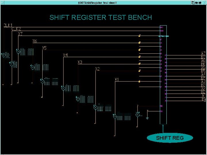 SHIFT REGISTER TEST BENCH SHIFT REG 