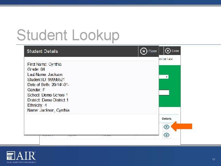 Student Lookup 11 