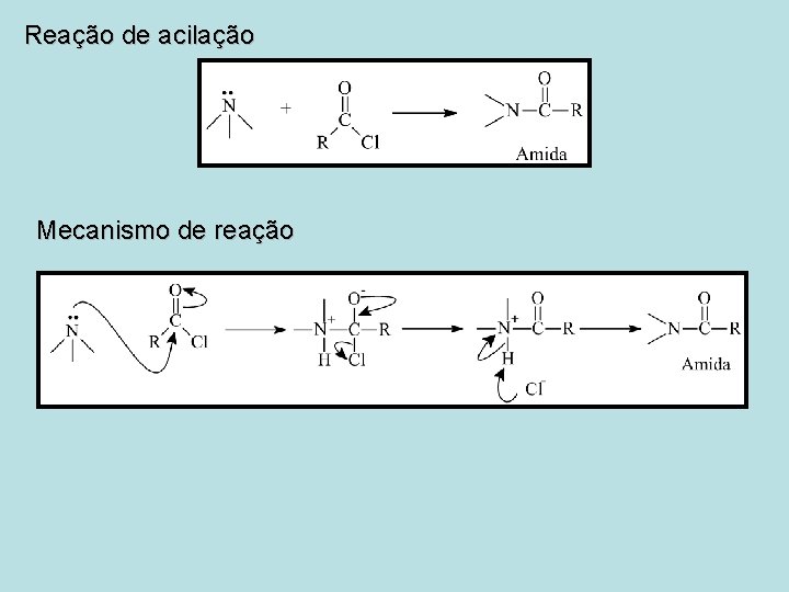 Reação de acilação Mecanismo de reação 