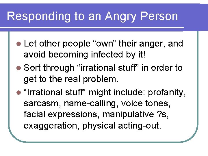Managing Anger and Criticism Sun Rays of Hope