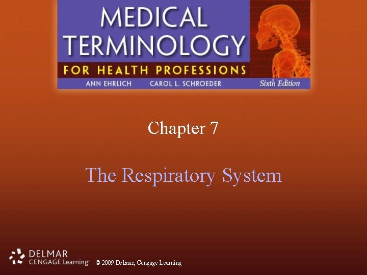 Chapter 7 The Respiratory System © 2009 Delmar, Cengage Learning 