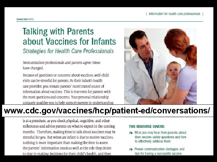 www. cdc. gov/vaccines/hcp/patient-ed/conversations/ 