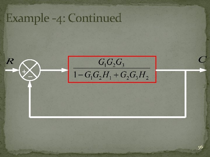 Example -4: Continued +_ 56 