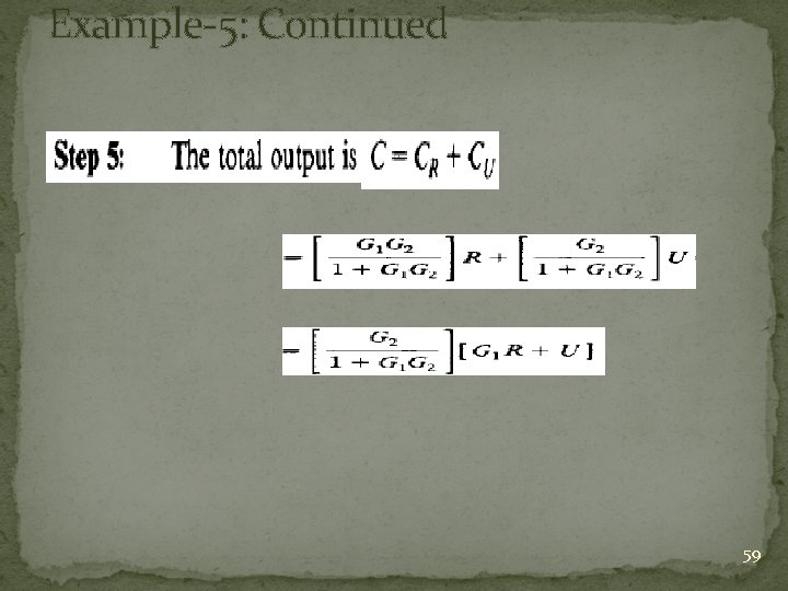 Example-5: Continued 59 