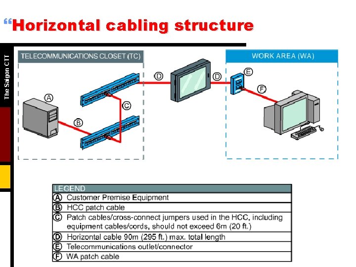 The Saigon CTT }Horizontal cabling structure 