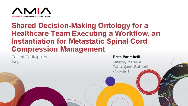 Shared Decision-Making Ontology for a Healthcare Team Executing a Workflow, an Instantiation for Metastatic