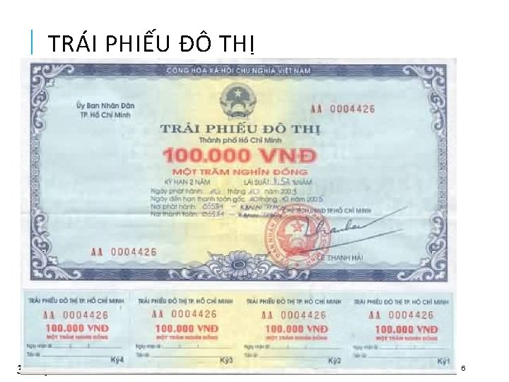 TRÁI PHIẾU ĐÔ THỊ 96 