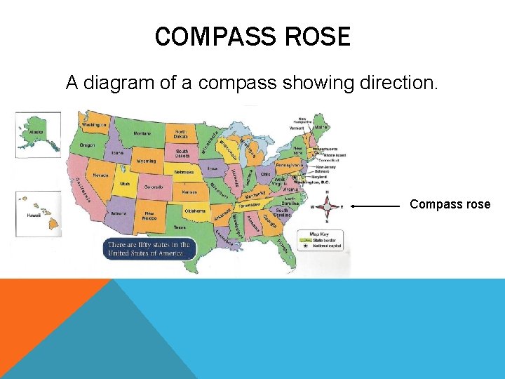 COMPASS ROSE A diagram of a compass showing direction. Compass rose 