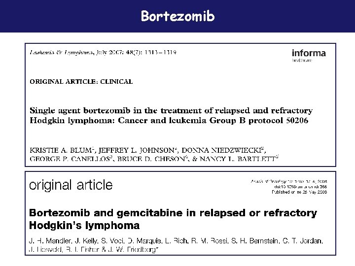 Bortezomib Bortezomib