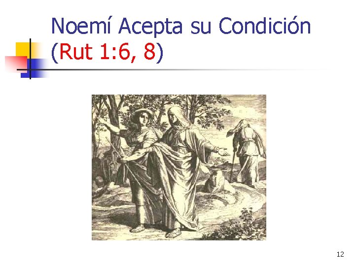 Noemí Acepta su Condición (Rut 1: 6, 8) 12 