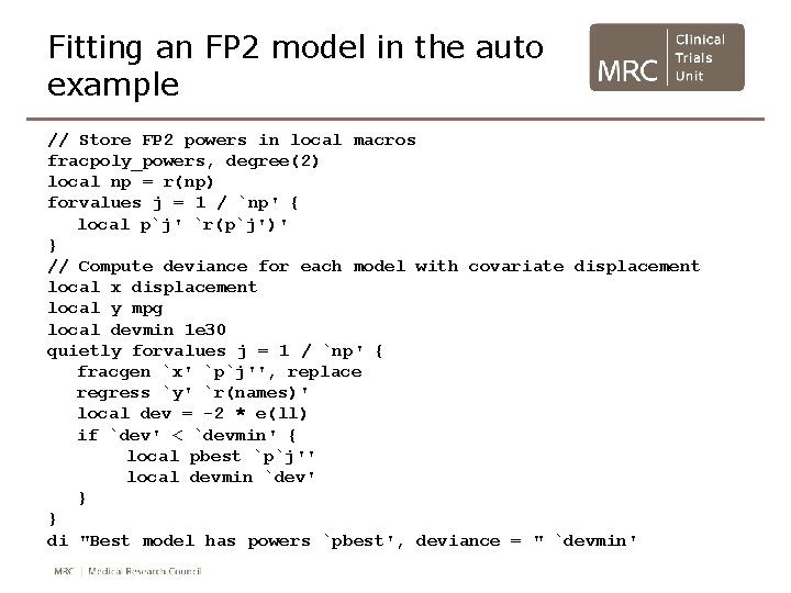 Fitting an FP 2 model in the auto example // Store FP 2 powers Fitting an FP 2 model in the auto example // Store FP 2 powers