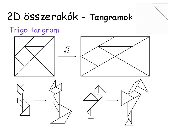 2 D összerakók - Tangramok Trigo tangram 