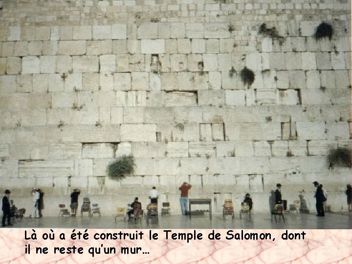 Là où a été construit le Temple de Salomon, dont il ne reste qu’un