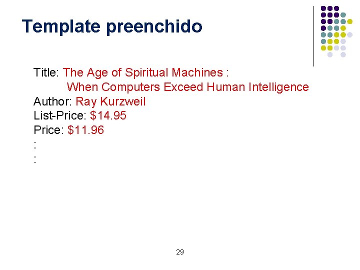 Template preenchido Title: The Age of Spiritual Machines : When Computers Exceed Human Intelligence