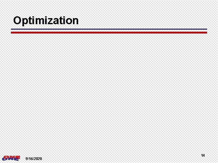 Optimization 9/16/2020 14 