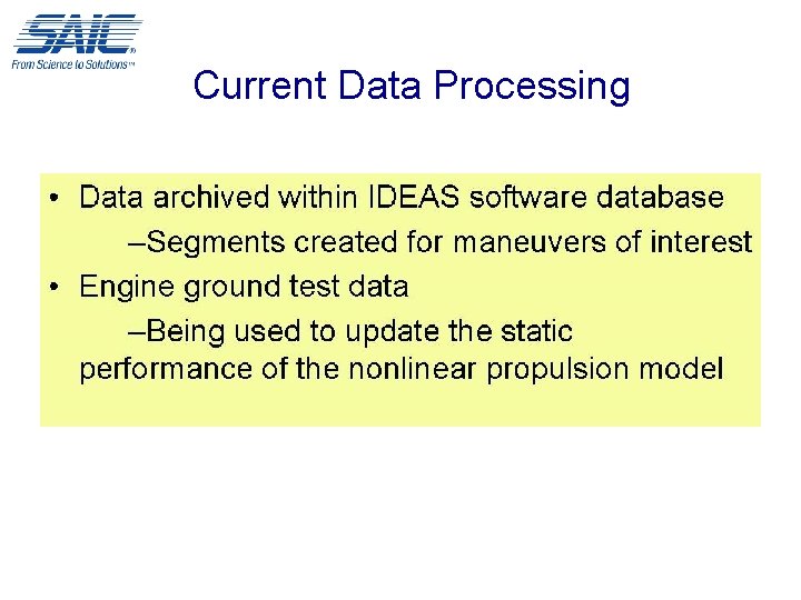 Current Data Processing 