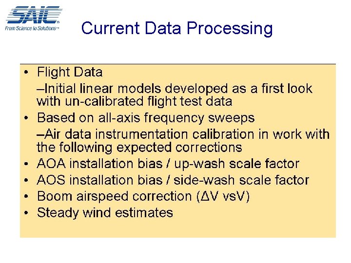 Current Data Processing 