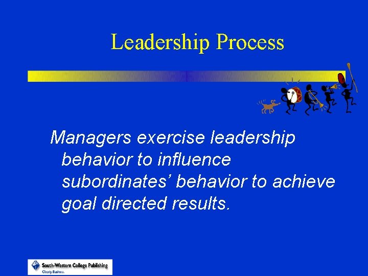 Leadership Process Managers exercise leadership behavior to influence subordinates’ behavior to achieve goal directed