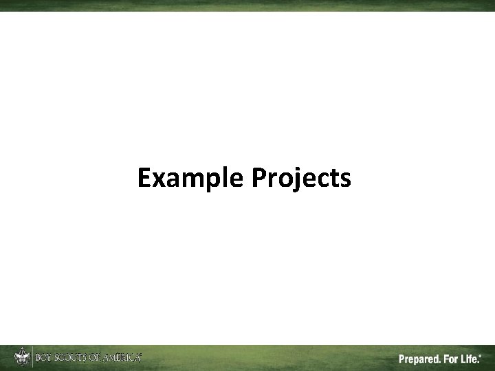 Example Projects 