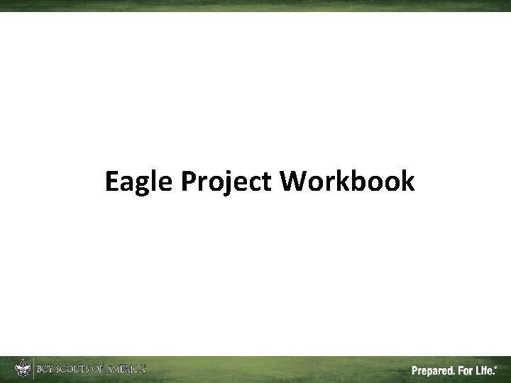 Eagle Project Workbook 