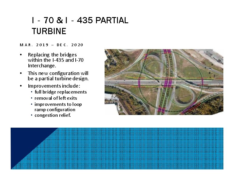 I‐ 70 & I‐ 435 PARTIAL TURBINE M AR. 2 019 – DE C.