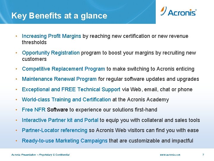 Key Benefits at a glance • Increasing Profit Margins by reaching new certification or