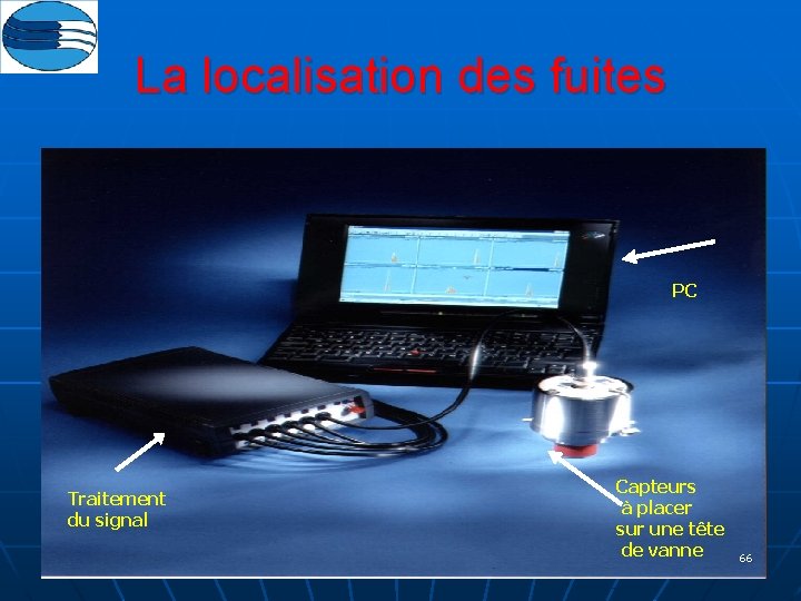 La localisation des fuites PC Traitement du signal Capteurs à placer sur une tête