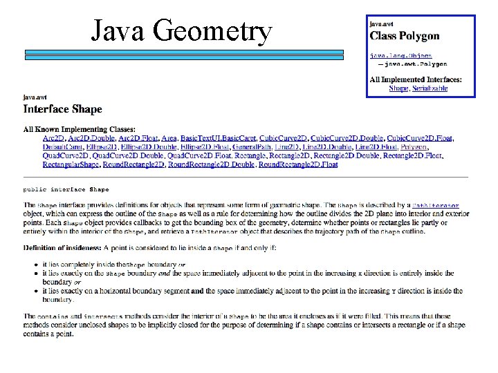 Java Geometry 