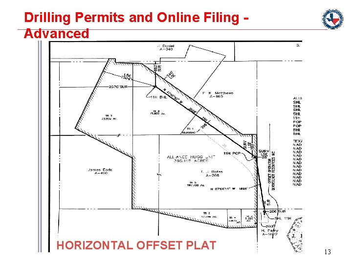 Drilling Permits and Online Filing Advanced HORIZONTAL OFFSET PLAT 13 