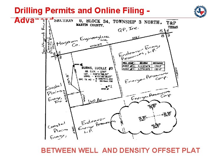 Drilling Permits and Online Filing Advanced BETWEEN WELL AND DENSITY OFFSET PLAT 15 