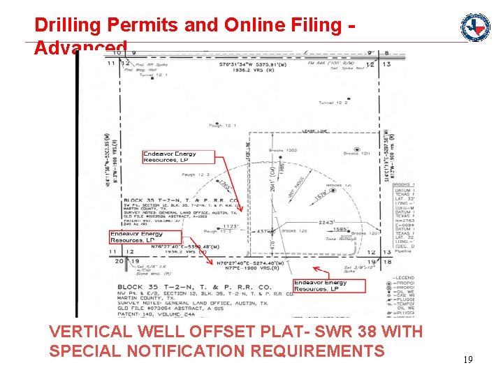 Drilling Permits and Online Filing Advanced VERTICAL WELL OFFSET PLAT- SWR 38 WITH SPECIAL